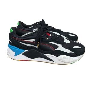 Puma‎ RS-X3 Unity Black Sneakers Shoes Mens US 13 373308-02 Lace Up